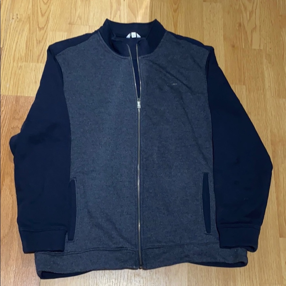 Calvin Klein navy blue track sweater